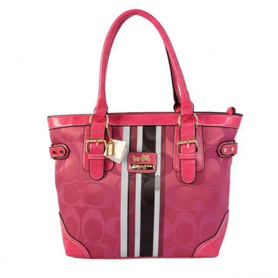 Coach In Signature Medium Pink Totes BEZ | Coach Outlet Canada